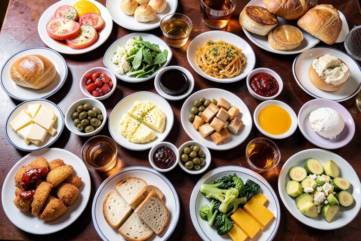 A local Istanbul food table